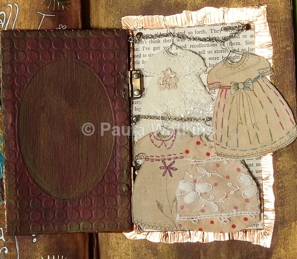 Fairy dresses in a wardrobe. - Altered Books and Handmade Books