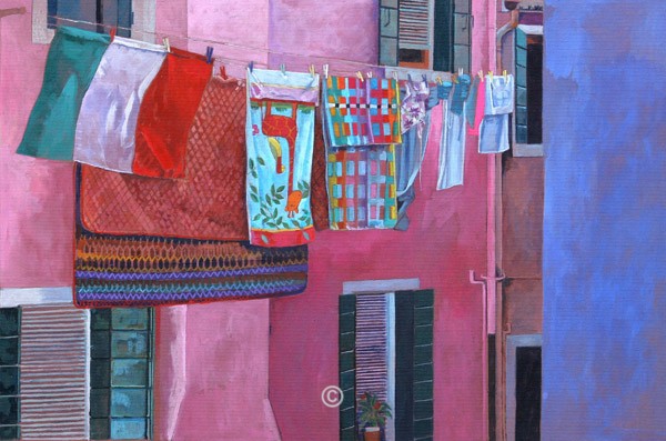 Washing at Burano. - Italia