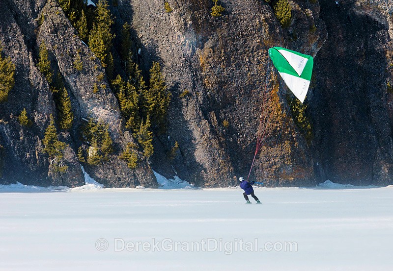 Snowkiting the Minister's Face Rothesay NB Canada - Sport & Recreation