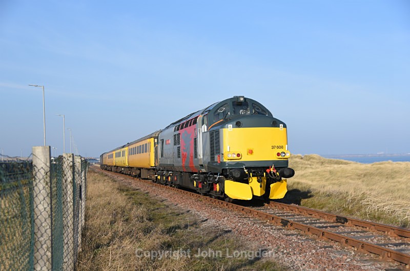 JL - 23.1.17 37608 & 37604 1Q05 Derby RTC-Tees Yard, North Blyth - Blyth & Tyne (north to south)