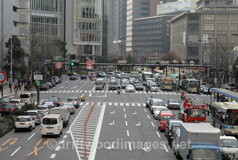 Japan Osaka Japan city centre road - Japan