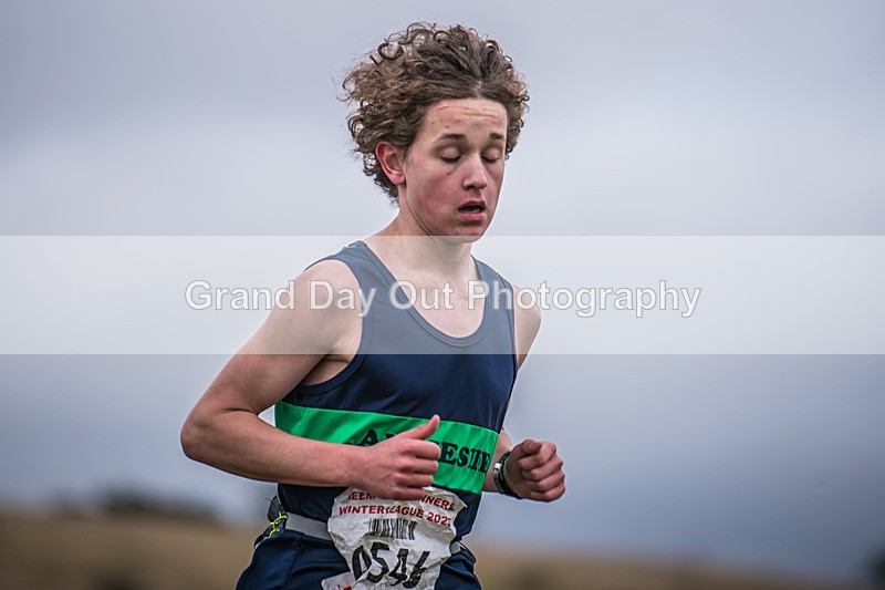 Cunswick U15  U17-152 - Kendal Winter League Cunswick Scar Junior Under 15 & 17 Fell Races Sunday 26th January 2025