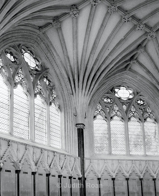 Wells Cathedral Chapter House Wall - Images from England