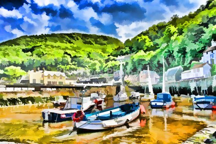 Lynmouth Harbour37 1 - Impressionist