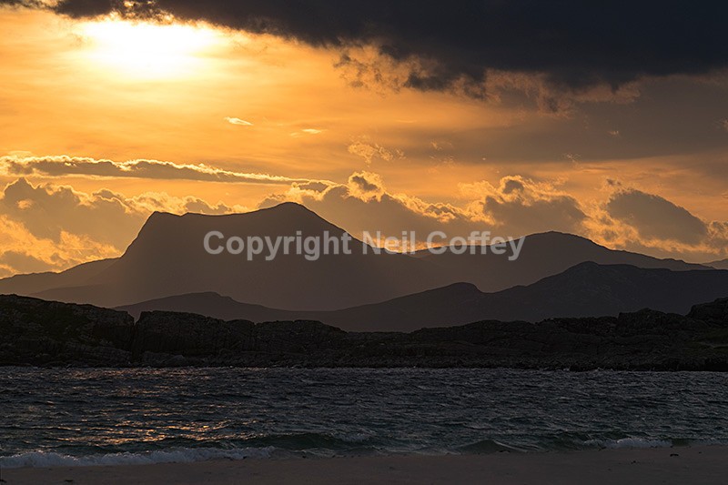 Beinn Ghobhlach from Mellon Udrigle, Highland - Landscape format