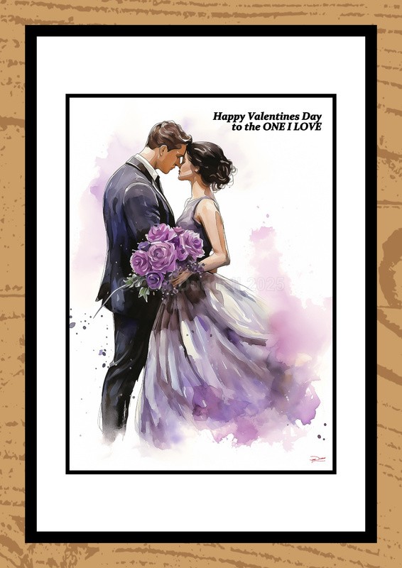 St Valentine's Day Watercolour Paintings - Timeless Romance by Artist Paul Duddell