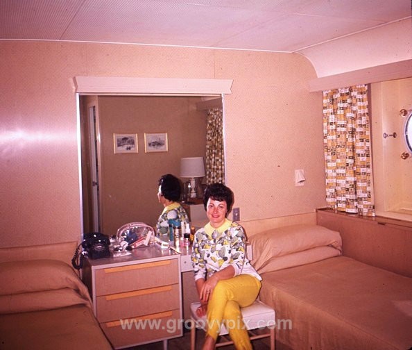 Vintage Cruise Ship Cabin