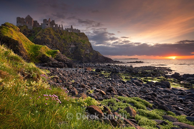 Sunset At Dunluce Castle