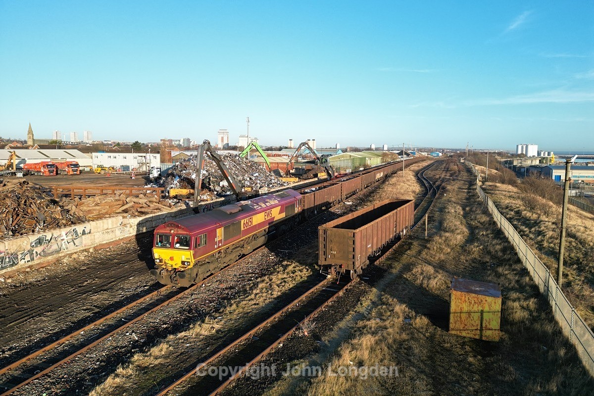 JL - 6.2.25 66151 6V33 Sunderland Ward Bros - Cardiff Tidal - Latest shots