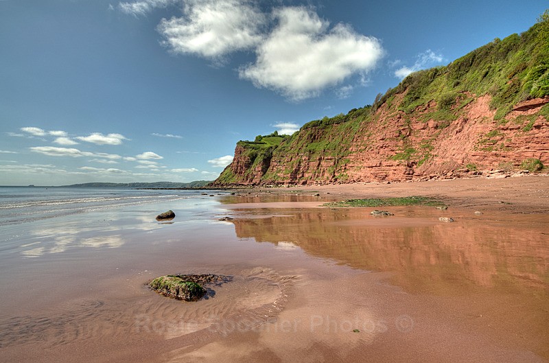 Large A5 postcard Ness Beach at low tide - Large Postcards A5
