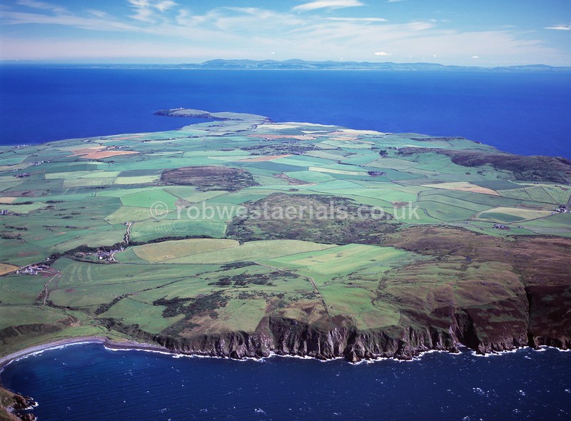 aerial pictures of Scotland west coast coastline at the Mull of Galloway