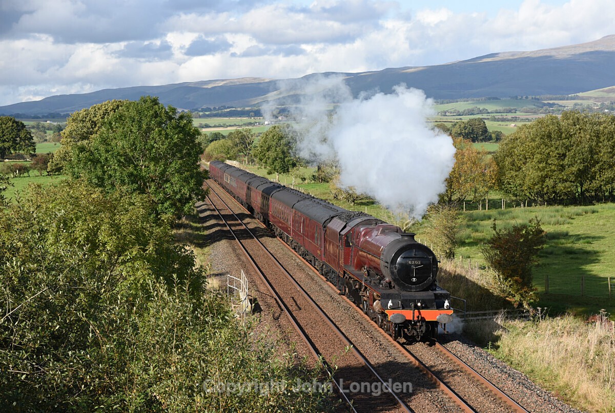 JL - 12.10.19 LMS 'Pacific' 6201 'PE' 1Z87 Carlisle - Euston, Keld - Keld