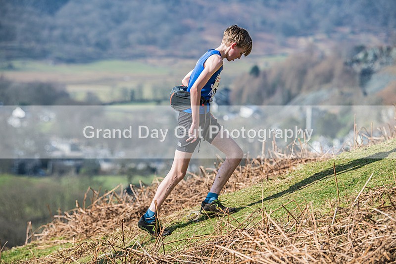 Elterwater-207 - Kendal Winter League Elterwater Under 15/17 Fell Races Sunday 9th March 2025