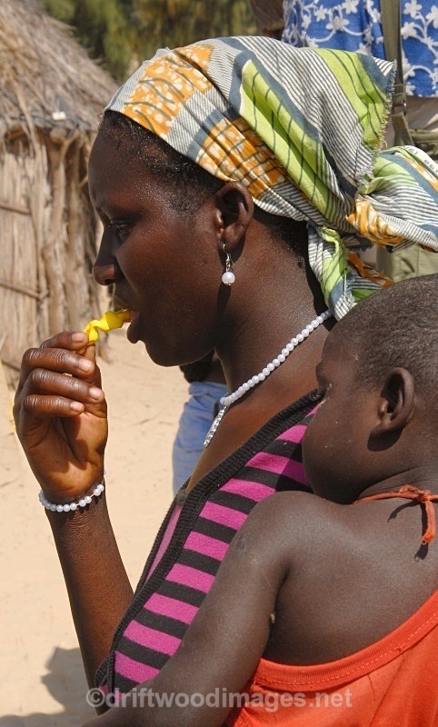 Senegal Fulani village mother and child - Senegal Fulani Village