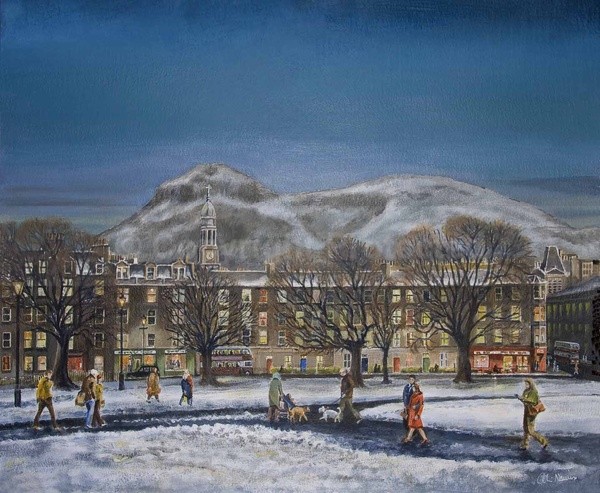 The Meadows & Arthur Seat, Edinburgh - Edinburgh Paintings