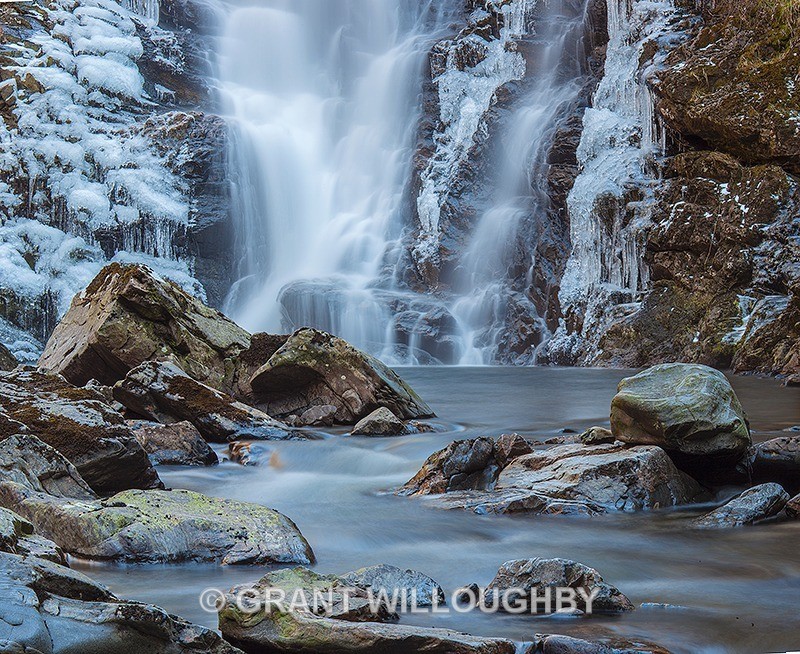 Corrimony Falls (3 stitch panorama) - Panorama