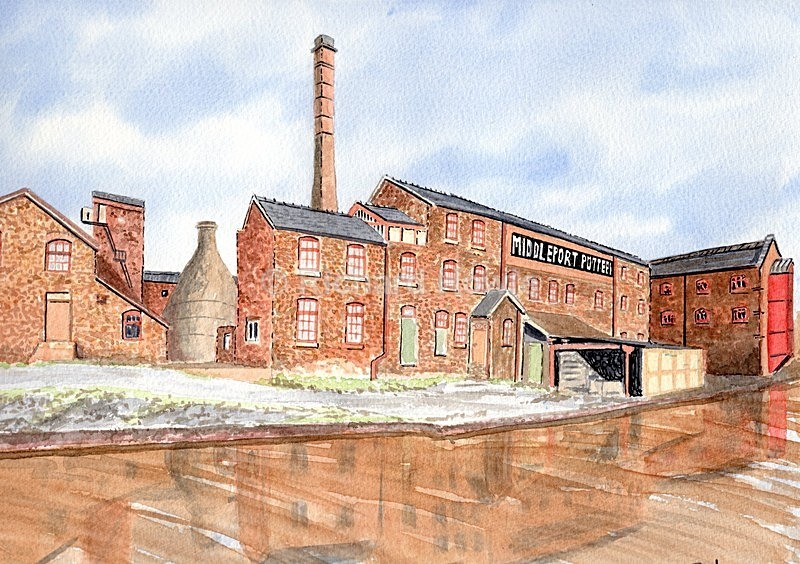 Middleport Pottery - Watercolour Paintings