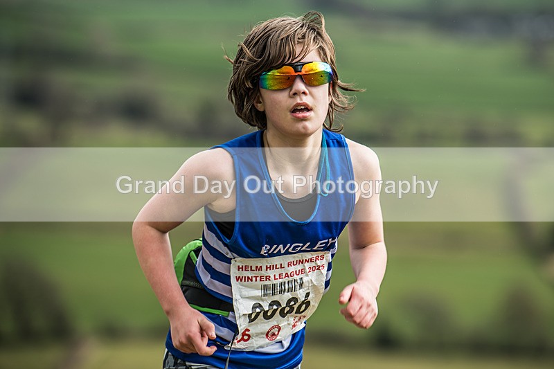 Helm Hill -343 - Kendal Winter League Helm Hill Fell Races (Under 13/15/17 & Seniors) Sunday 16th March 2025