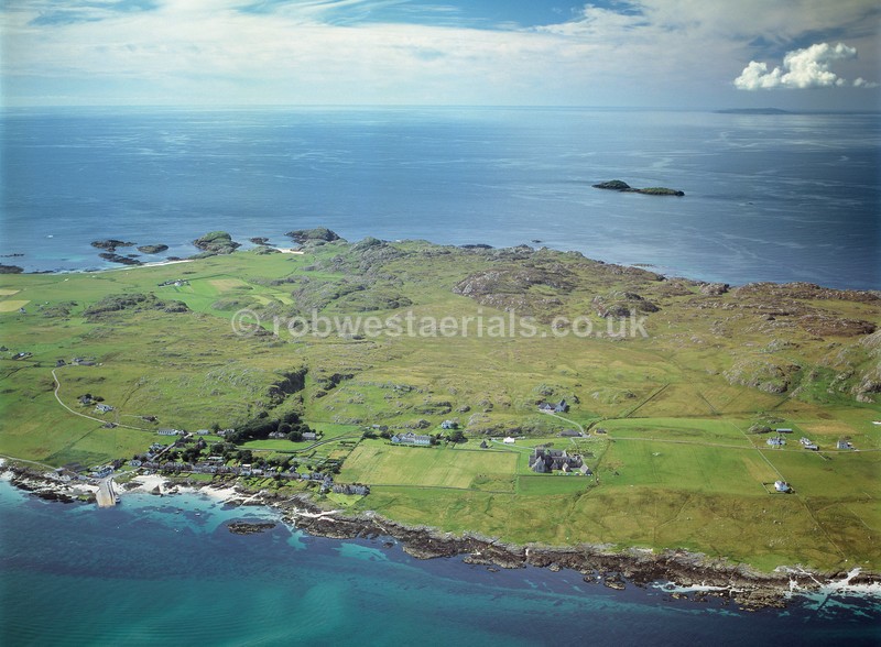 aerial pictures of Scotland west coast Islands of Iona