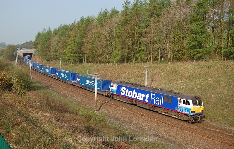 21.4.11 92017 4S43 Rugby - Mossend, Beck Foot - West Coast Main Line (north to south)