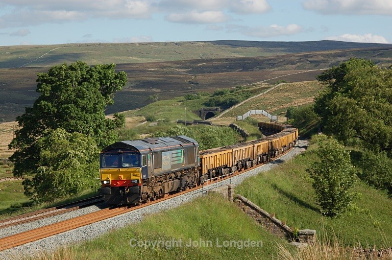 15.6.08 - 66427 Horrocksford Junc - Carlisle engineers, Quarry Farm - Quarry Farm
