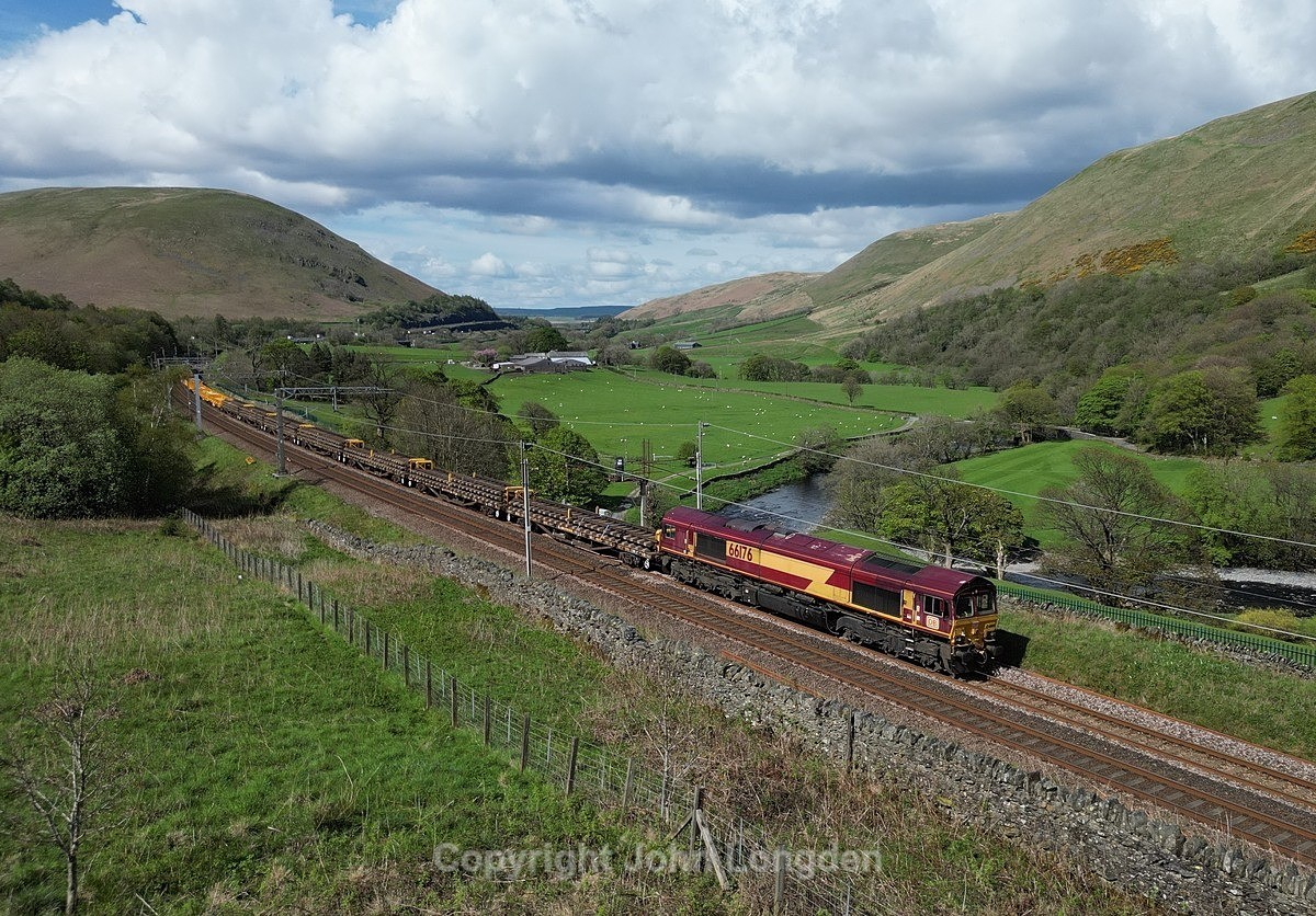 JL - 9.5.23 66176 6K27 Carlisle - Crewe, Dillicar Common - West Coast Main Line (north to south)