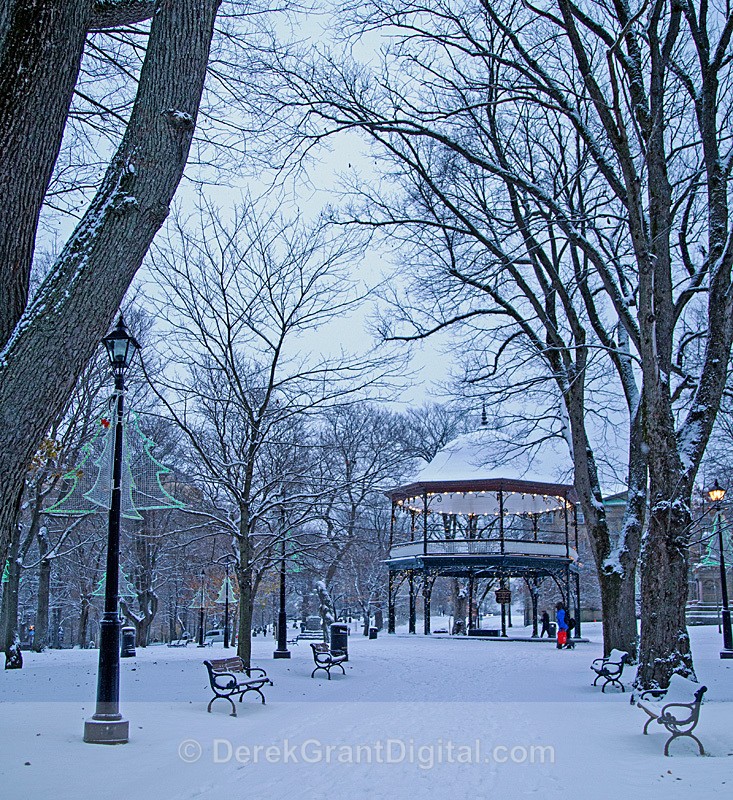 King's Square in Winter - Saint John, New Brunswick Canada - Winterscape