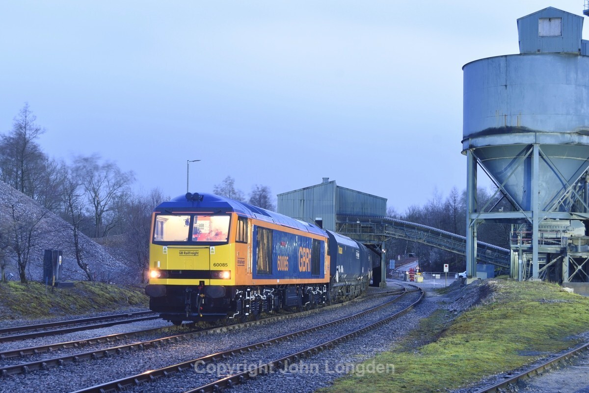 JL - 23.3.24 60085 'Snowdon'  Tarmac Swinden Quarry, CG charter - Elsewhere on the network