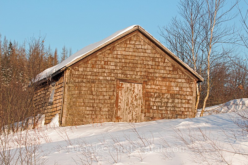 Winter Barn New Brunswick Canada - Old Barns & Buildings