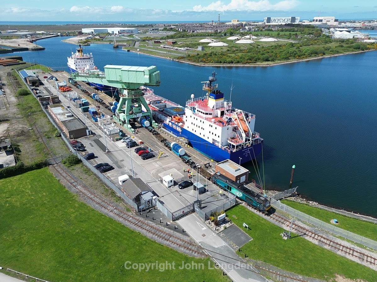 JL - 11.5.23 68005 'Defiant' 7X24 Barrow Marine T - Sellafield - Cumbrian Coast (north to south)