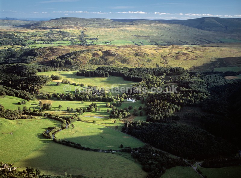 A00547EX2 Area of Aberchill Castle by the river Earn - Settlements, infrastructure and attractions
