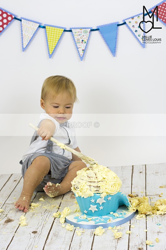Charlies 1st Birthday Cake Smash Millie Loves Louis Photography  59 - Cake Smash Celebrations