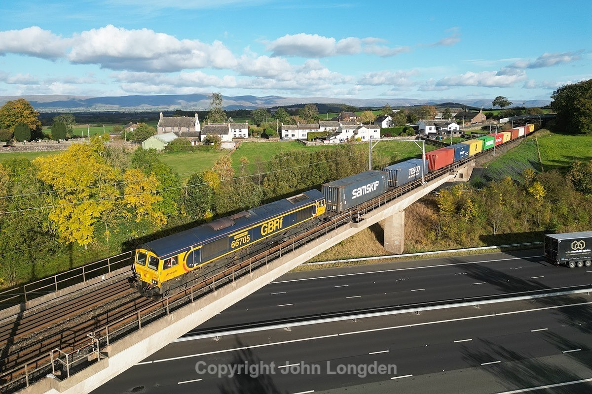 JL - 10.10.24 66705 4S57 Hams Hall - Mossend, Clifton - Latest shots