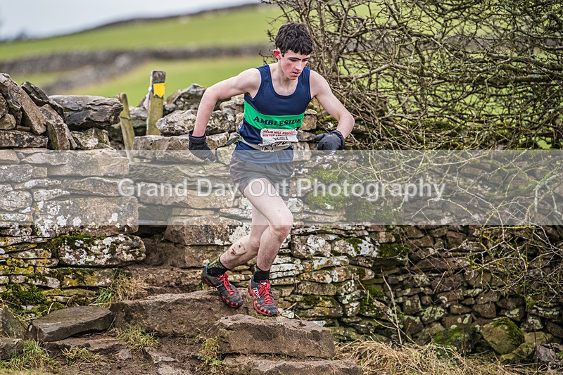 Cunswick U15  U17-7 - Kendal Winter League Cunswick Scar Junior Under 15 & 17 Fell Races Sunday 26th January 2025