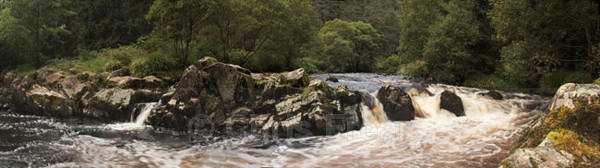 Weir in Ae Forrest - Panoramics
