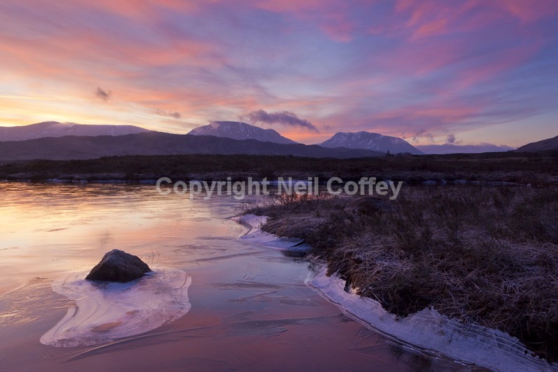 Loch Ba sunrise, Rannoch Moor, Highland2 - Landscape format