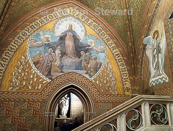 Matthias church, wall painting - Capitals of Eastern Europe