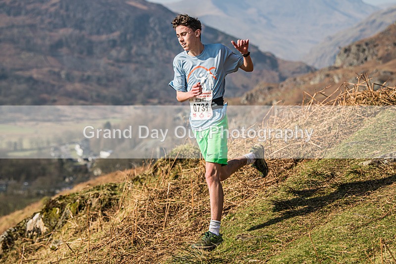 Elterwater-362 - Kendal Winter League Elterwater Under 15/17 Fell Races Sunday 9th March 2025