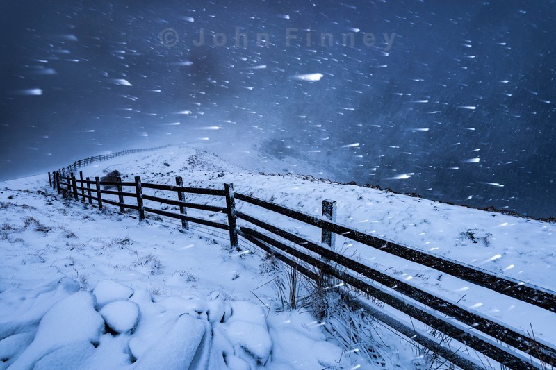 Blizzard in the High Peak, Derbyshire - Peak District & surrounding area