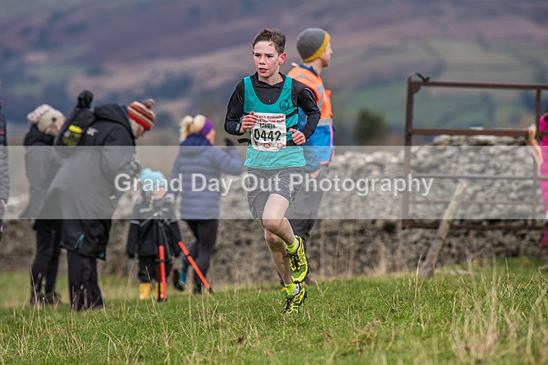 Cunswick U13-75 - Kendal Winter League Cunswick Scar Junior Under 13 Fell Race Sunday 26th January 2025