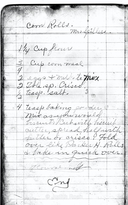Corn Rolls - The Journal of Clara Bacon
