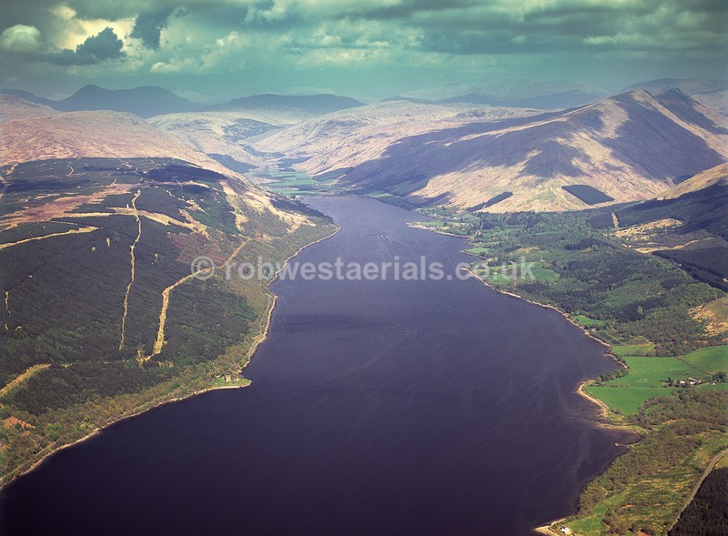 aerial pictures of Scotland west coast sea lochs of Loch Fyne