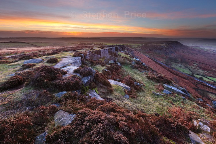 Curbar Edge Derbyshire Dawn | Peak District | Photography