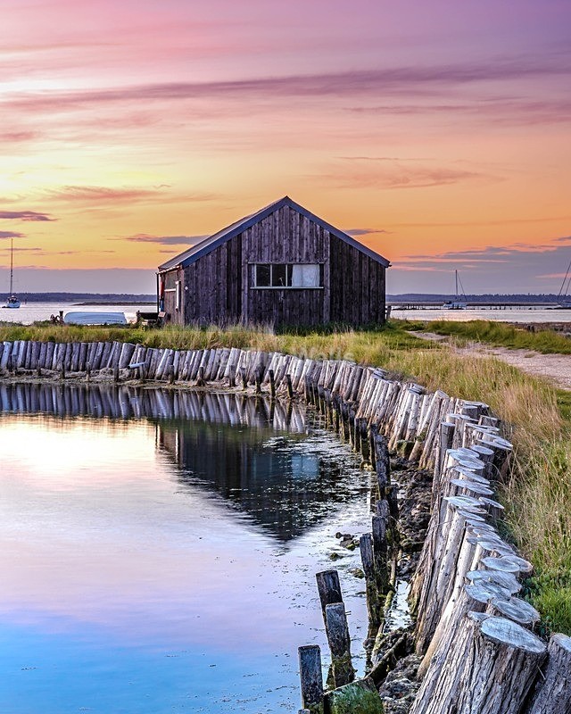 050 Newtown boat house sunset - All photos