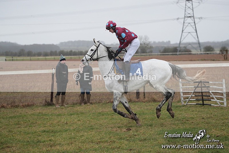 PtP 260125 519 - Cocklebarrow Point-to-Point racing with the Heythrop Hunt 26/01/25
