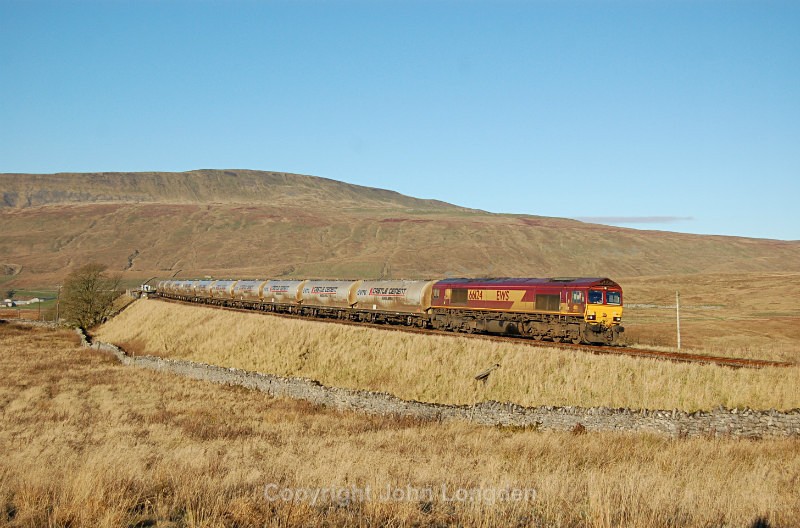 3.12.14 - 66124 6M00 Mossend - Clitheroe, Ribblehead - Ribblehead