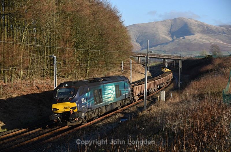 JL - 28.12.12 68023 6K05 Carlisle - Crewe, Beckfoot - West Coast Main Line (north to south)