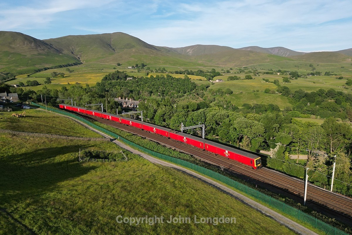 JL - 8.6.23 325xxx 1M03 Shieldmuir - Warrington, Lowgill - West Coast Main Line (north to south)