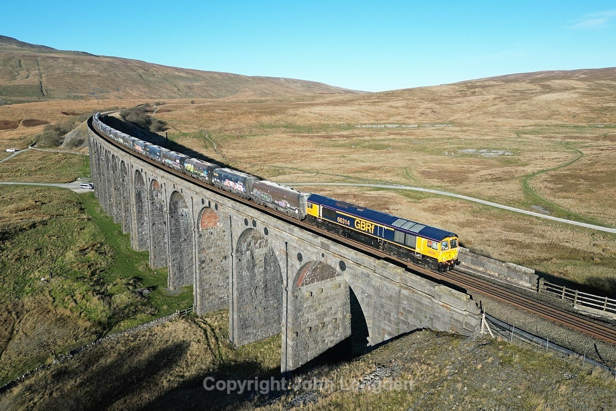 JL - 20.11.24 66314 6M38 Arcow - Bredbury, Ribblehead Viaduct - Latest shots