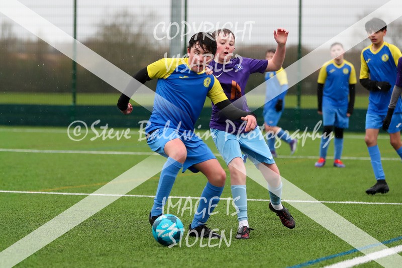 1DX20518 - 2026-02-15 FC Abbey Meads U13 Purple V Royal Wootton Bassett Town Youth U13 Yellow